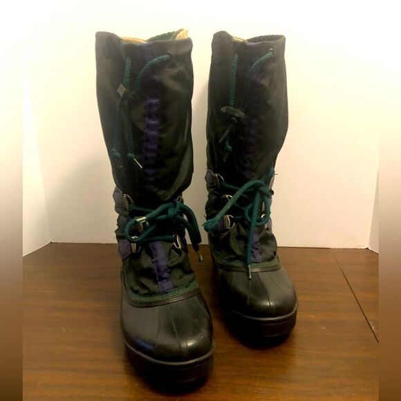 Sorel Women’s 7 Snowlion Rubber Nylon Lace Up Boot Felt Lined NWOT - Picture 1 of 12